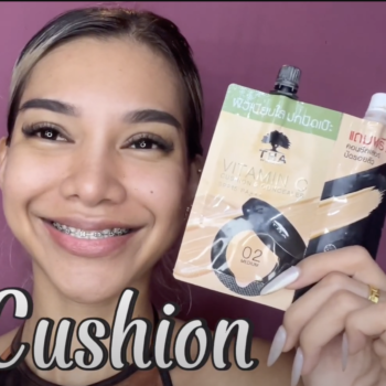 รีวิว THA คุชชั่นน้องฉัตรและคอนซีลเลอร์ เครื่องสำอางซองใน 7-11 ถูกและดี Vitamin C Cushion & Conceler
